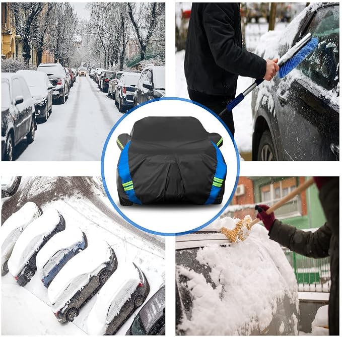 Avecrew SUV Car Cover Waterproof All Weather for Automobiles, Outdoor Heavy Duty Full Exterior SUV Covers (Length: 182"-191")
