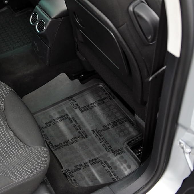 Nuanchu 4 Mil Auto Adhesive Plastic Floor Mat 24" x 200' Car Care Products Carpet Protector Film Roll Sticky Car Floor Mats Perforated Protector Cover Sheets Every 24", 150 Mats Per Roll