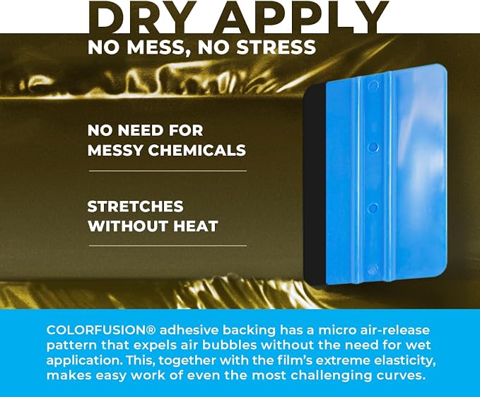 ColorFusion PPF by VViViD, Gloss Midnight Sun Dry Apply PPF Vinyl Car Wrap Roll 10ft x 5ft