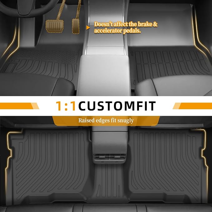 Floor Mats for Toyota 4Runner 1996-2002, 3rd gen 4runner Floor Mats | Custom Fit TPE All Weather Protection Floor Liners, Non-Slip Waterproof Floor Mat Car Accessories