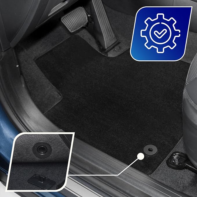 Custom Fit Driver Side Floor Mat for Honda Civic 2016–2021 – Single Carpet Mat – Anti-Slip Backing – All Weather – Civic 10th Gen Trims