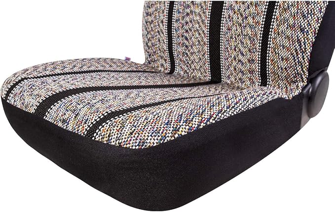 West Coast Auto Baja Blanket Bucket Seat Cover for Car, Truck, Van, SUV - Airbag Compatible (2PCS Black)