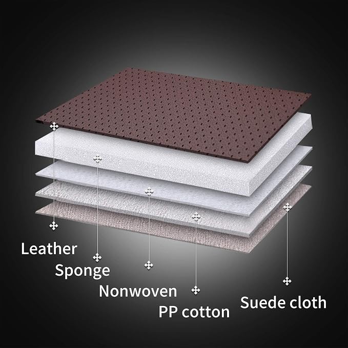 Coverado Car Seat Covers, Seat Covers for Cars, Waterproof Leather Auto Seat Protectors, Leather Car Seat Cushion, Car Interiors Accessories Universal Fit for Most Cars