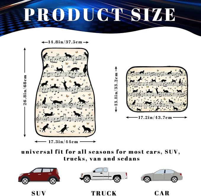 Bookshelf Car Floor Mats Educational Bookcase Watercolor Flowers Carpet Front Rear Carpets Mat Decorative Car Floor Carpets Non-Slip Auto Car Accessories Universal Fit Car Accessories for Truck