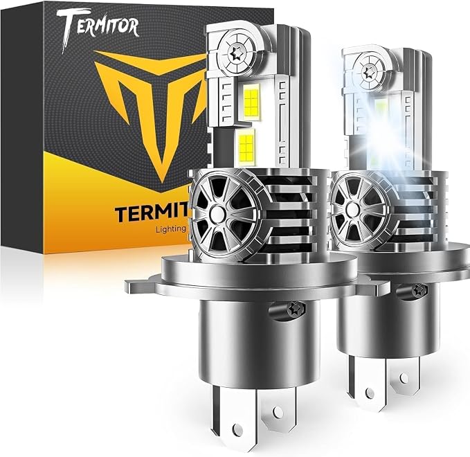 Termitor Universal H4-Style Base Off-Road Auxiliary Light, For Off-Road Use Only, Not for Highway, IP68 Waterproof for ATV UTV SUV