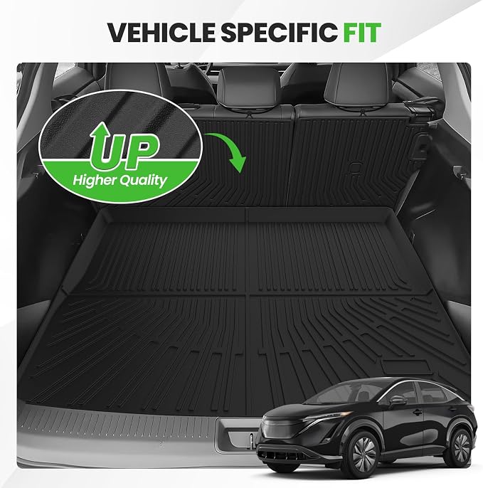 Cartist Cargo Liner for Nissan Ariya 2023 2024 2025 2026, All Weather Cargo Mats for Ariya Accessories, Heavy Duty TPE Trunk Mat, Car Accessories
