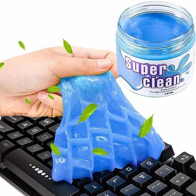Tyenaza Dust Clean Clay, Keyboard Cleaning Gel Universal Dust Keyboard Cleaner for Car Laptop Keyboard Air Vents 5.6oz