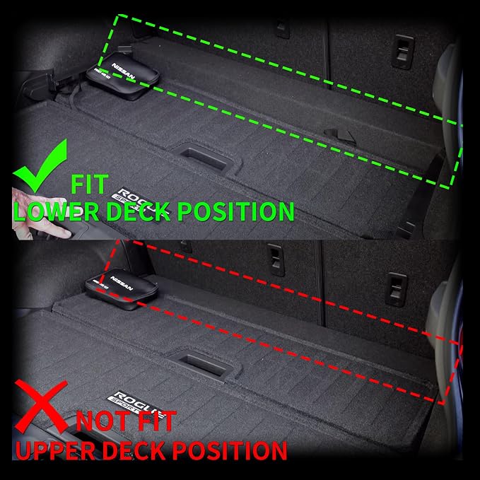 HAFIDI® Floor Mats & Cargo Liner Set Fit for 2017-2022 Nissan Rogue Sport (Cargo Liner Only Fit The Lower Deck) All Weather Protection TPE Car Full Set Floor Liners Custom Accessories - Black