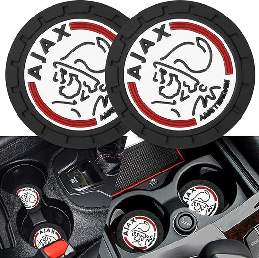 Cup Holder Insert Coaster for AFC AJAX UEFA UCL Fans,Anti Slip Car Cup Coaster Interior Accessories