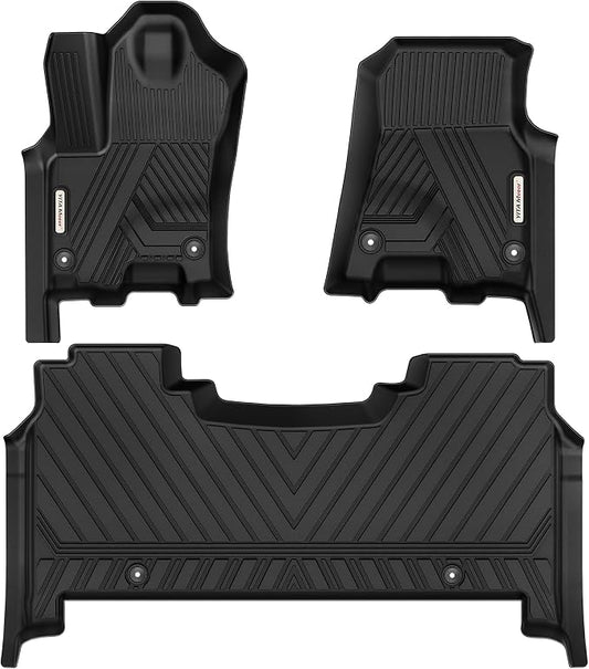 YITAMOTOR Floor Mats for 2025 2026 Ram 1500 Crew Cab with 1st Bucket Seat Rear Under-Seat Storage Box, TPE All Weather Custom Fit Floor Liner for Ram 1500 Accessories Car Mats, Black | With Rear Under-Seat Storage Box, TPE All Weather Custom Fit Floor ...