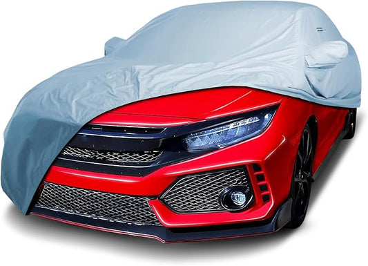 iCarCover Fits [2017-2026 Honda Civic Type R] Premium Custom Car Cover Waterproof All Weather Resistant Outdoor Indoor Sun Snow Storm UV Protection Form-Fit Padded Cover with Straps