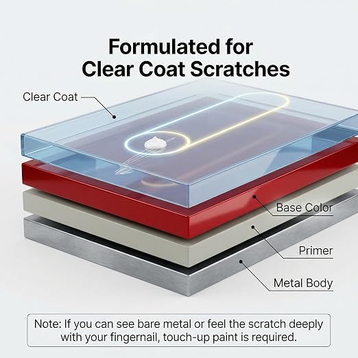 Universal Car Scratch Remover & Polishing Compound, Upgraded Auto Paint Restorer Kit for Light Scratches, Swirls & Scuffs, Safe for All Vehicle Colors, Easy DIY Clear Coat Repair with Sponge