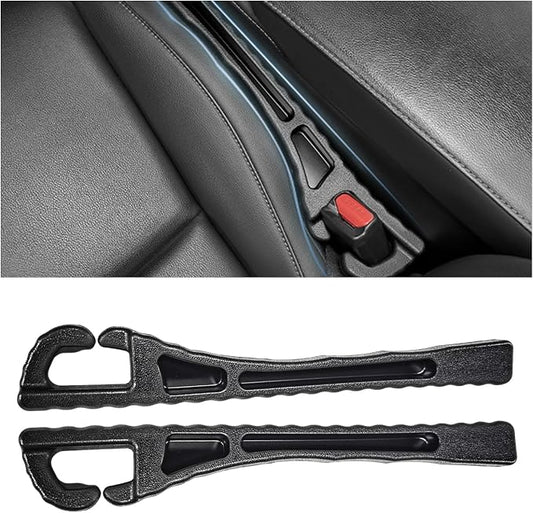 KVAEY 2PCS Car Seat Gap Filler Organizer, PU Leather Crevice Blocker Gap Plug Between Seat and Console, Universal Car SUV Truck Gap Organizer Stop Phone Wallet Keys from Dropping