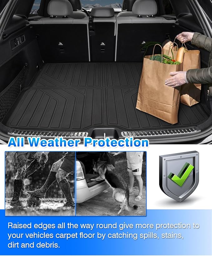 Cartist Cargo Liner Compatible with Mercedes-Benz GLC Class 2023 2024 2025 2026 All Models Accessories GLC 300 /GLC43 AMG Cargo Mat Trunk Mat All Weather Heavy Duty