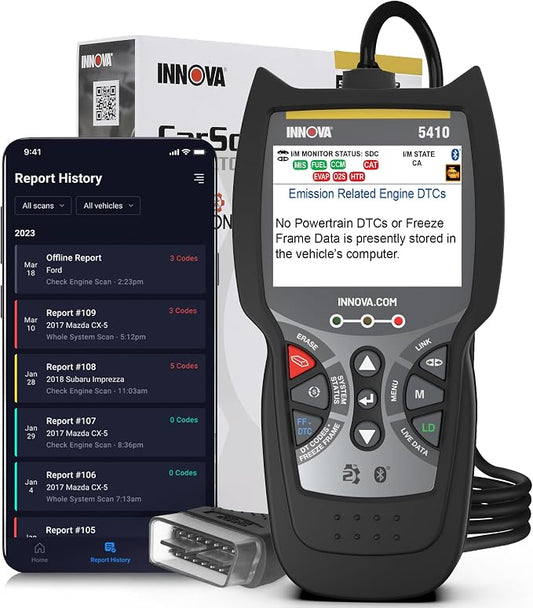 Innova 5410 All-System OBD2 Scanner Diagnostic Tool for Cars & Trucks – Automotive Scan Tools for Engine, ABS, SRS & Transmission, Bluetooth Compatible with America's Top Car Repair App