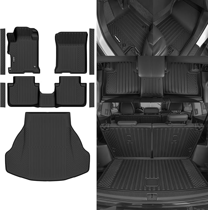 Naibeve Floor Mats for 2013-2017 Honda Accord | All Weather Custom Fit Floor Mats, Cargo Mat, Door Sill Guards Interior Protector accessories