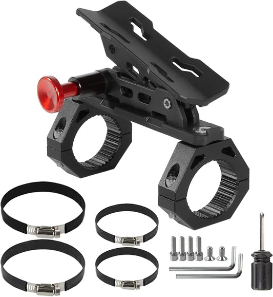 UTV Fire Extinguisher Mount Kit- Quick Release Roll Bar Fire Extinguisher Holder with Aluminum Bracket for Any Vehicle with 1.75"-2" Roll Bar, UTV Accessories Compatible with Polaris RZR/Can Am X3/SXS