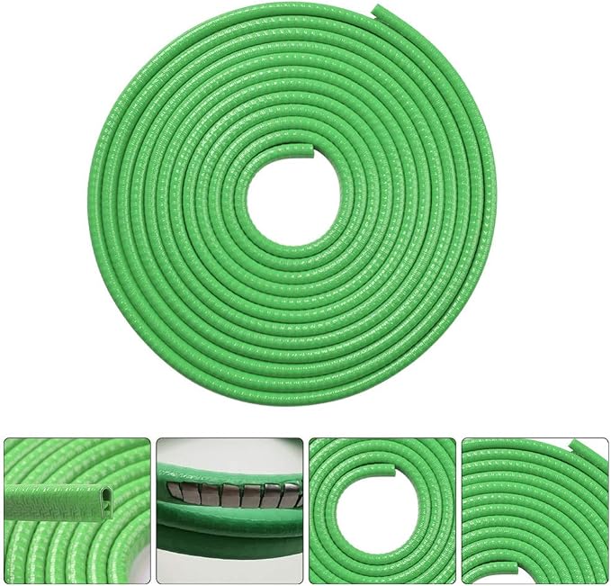 Garneck Car Door Protector Edge Guards Rubber U Shape Edge Trim Seal Strips Protector Car Door Edge Protection for Car Auto Vehicle 10M