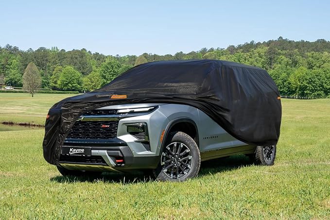 Kayme 7 Layers SUV Car Cover Custom Fit for Chevrolet Chevy Traverse (2009-2025) Waterproof All Weather for Automobiles, Outdoor Full Cover Rain Sun UV Protection.