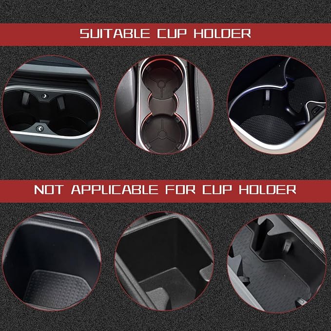 2 in 1 Car Cup Holder Expander with Phone Holder, 2.6"-3.93" Vehicle Cupholder Extender Adapter with Expandable Base, Auto Interior Water Bottle Accessories, Universal fit