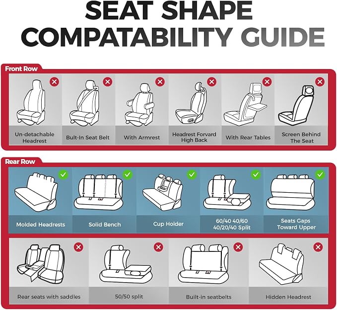 FREESOO Beige Car Seat Cover Full Set - Faux Nappa Leather Seat Covers for Cars, Ultra Breathable Waterproof Front Seats Cushion Protectors with Lumbar Support, Universal Fit for Sedans SUVs Pickups
