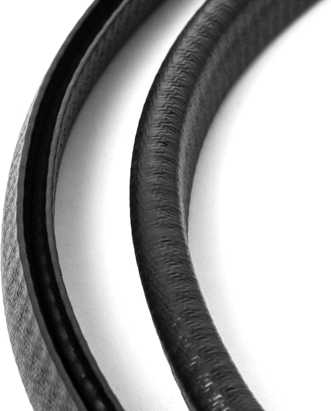QWORK U-Shape Edge Trim, 10 Feet Weather Stripping Car Door Edge Protector, Flexible Push-On Rubber Guard for 1/4" Sharp Metal Edges
