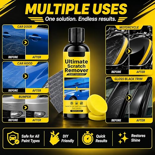 2Pack Nanopolix Car Scratch Remover,Car Cloth Scratch Remover Nano Ultimate Car Cloth All Paint Colors Polishing Kit