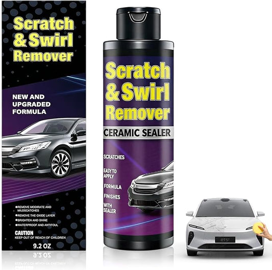 Upgraded Car Scratch Remover Kit, Scratch Remover Wax for Vehicles, Universal Car Paint Scratch Repair, Polishing ＆ Rubbing Compound Paint Restorer, 9.2 fl.oz
