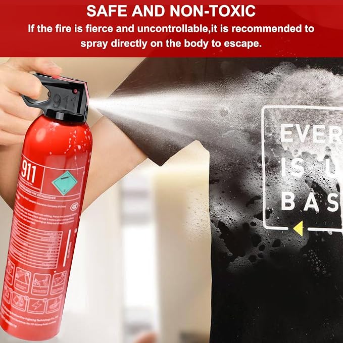 Fire Extinguisher for Home - 6pack Car Fire Extinguisher with Wall Mount, Small A B C K Fire Extinguisher, Water-Based Fire Extinguishers for Car/House/Kitchen/Truck/Marine/Boat/Vehicle/utv/rv