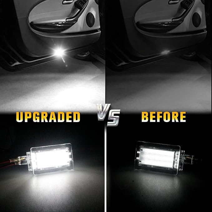 NDRUSH LED Car Door Light Puddle Lights Performance Courtesy Shadow Light Compatible with 2011-2017 Chrysler 200 2005-2020 Chrysler 300 2008-2014 Dodge Avenger 2008-2020 Challenger 2006-2020 Charger