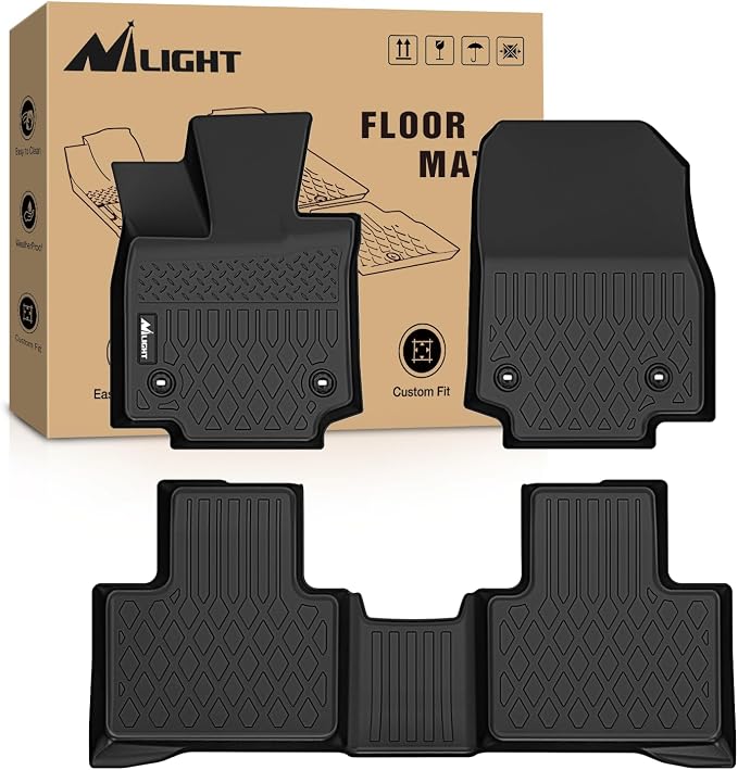Nilight TPE Floor Mats for Lexus RX RX350 RX350h RX500h 2023 2024 2025 2026 (NOT for RX450h PHEV), All Weather Custom Fit Heavy Duty Floor Liners