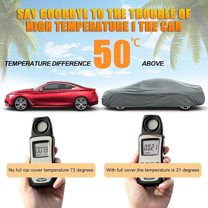 Kayme Heavy Duty Car Cover Custom Fit Chevrolet Chevelle SS Waterproof All Weather for Automobiles, Full Exterior Covers Sun Rain UV Protection.（Deliver About 3-10 Days）