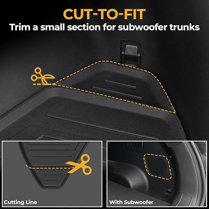 Floor Mats for Hyundai Tucson Hybrid 2022-2026, All Weather Floor Mats Trunk Cargo Liner with Backrest Protectors Accessories, Full Coverage Set (Not fit PHEV)