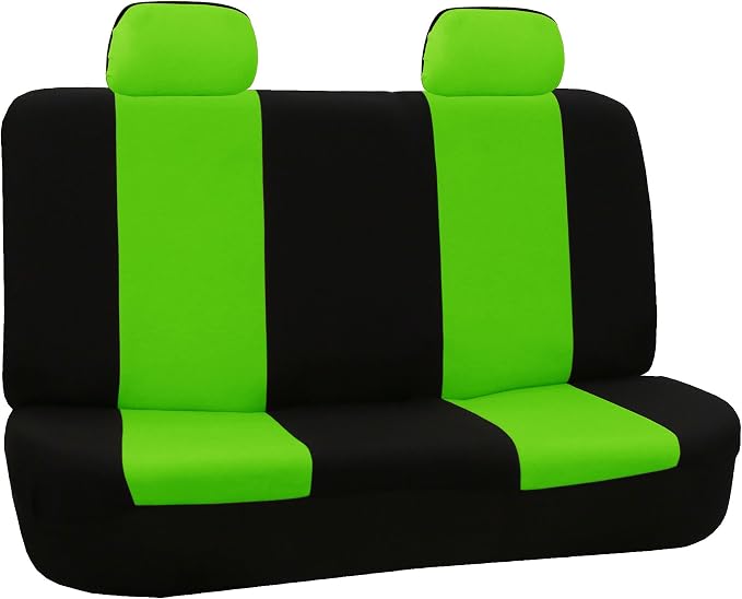 FH Group Car Seat Cover Rear Seat Cover for Back Seat Cloth - Universal Fit for Cars with Solid Bench, Green Car Seat Protector for Dogs and Kids, Car Interior Accessories for SUV, Sedan and Van