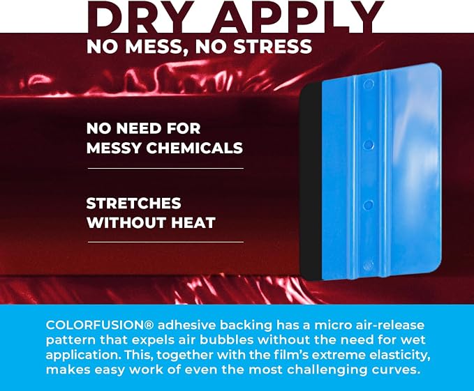 ColorFusion PPF by VViViD, Gloss Demon Dry Apply PPF Vinyl Car Wrap Roll 6ft x 5ft