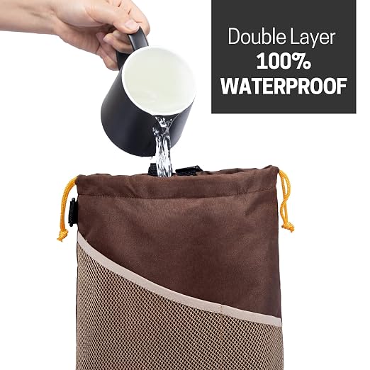 GNEGNI 2PCS Hanging Car Garbage Can - Waterproof Leakproof Trash Bag | Car Trash Can with Durable Leakproof Lining, Keeps Vehicle Clean and Neat