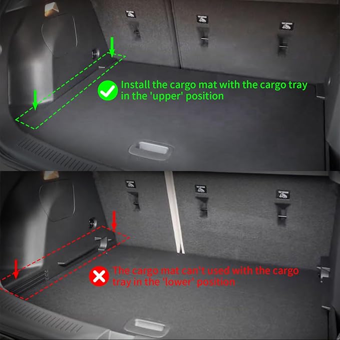 ANBINGO® Floor Mats & Cargo Liner for Kia Seltos 2024 2025 2026, TPE All Weather Car Mats Seltos LX & LX FWD & SX & X-Line, Cargo Tray in The Highest Position (Only for U.S.A. and Canada)