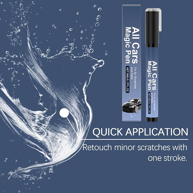 Magic Car Scratch Remover Pen, 2026 Upgraded Quick Car Paint Repair Pen,Lightweight and Fast,Long-Lasting,Universal Car Touch Up Pen for All Vehicles (Pack of 1)