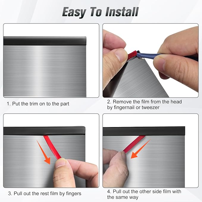 Rubber Edge Trim, Self Adhesive 1/16" U Channel Edge Trim, Fit from 0 to 5/64", Sharp Edge Protector for Sheet Metal Parts, Car Doors, Length 100Ft, Black Color