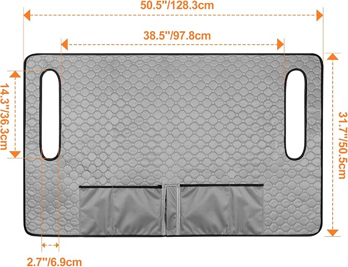 PGmoon Golf Cart Seat Covers with 4 Front Pockets & Nonskid Bottom