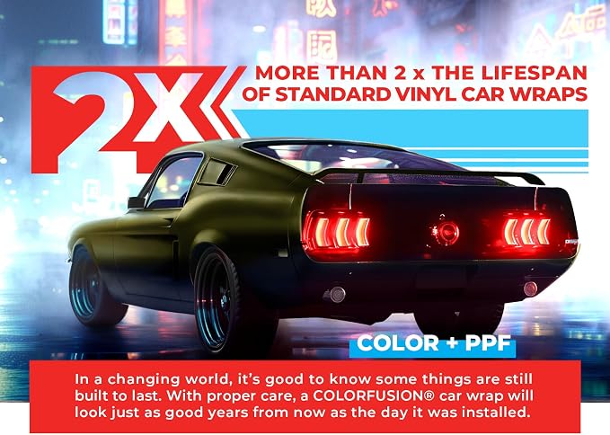 ColorFusion PPF by VViViD, Satin Stealth Combat Green Dry Apply PPF Vinyl Car Wrap Roll 10ft x 5ft
