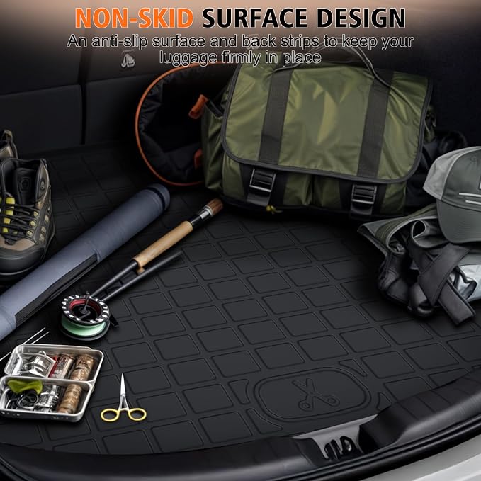 All Weather Floor Mats Cargo Liner with Backrest Mat for 2022-2025 2026 Jeep Grand Cherokee (WL & 4xe, Not WK2 or WL75) 5-Seater, TPE Mats with Door Sill Protectors for Grand Cherokee Accessories