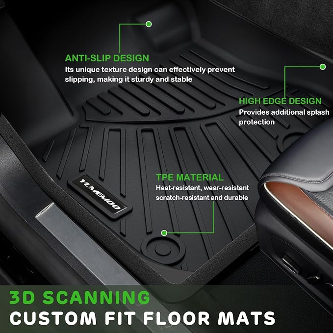 Floor Mats for 2026 2025 Nissan Kicks SV/SR Upgrade Trunk Mat All Weather TPE Floor Liners Fit for 2026 2025 Kicks 1st & 2nd Row and Cargo Liner Anti-Slip Full Set Car Mats (Not for S)