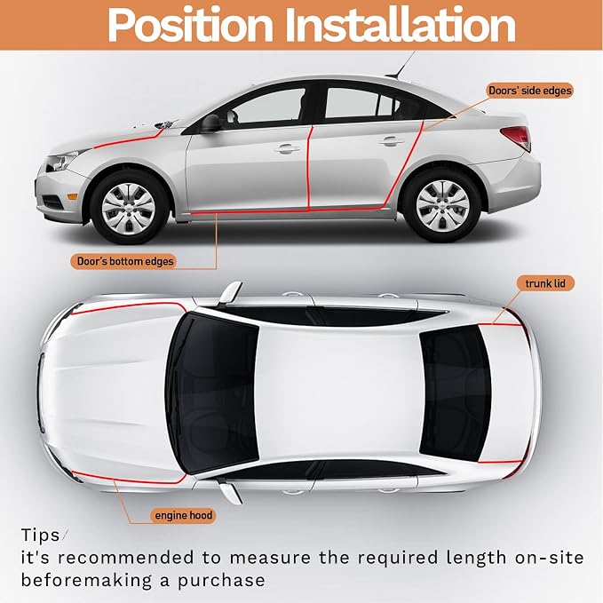 Car Door Edge Guards, 65.6Ft(20m) Car Door Protector Edge Guards Rubber Seal, Doors Edge Trim U Shape Edge Guards for Cars Trucks Suvs (Gray)