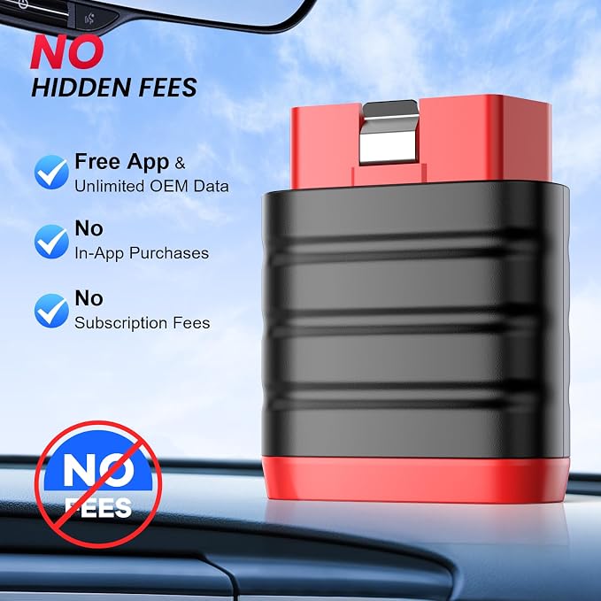THINKCAR Thinkdiag Mini Bluetooth OBD2 Scanner Diagnostic Tool, OE Full-System Car Scanner for iOS & Android, Check Engine Light Fault Code Reader Scan Tool for Vehicles