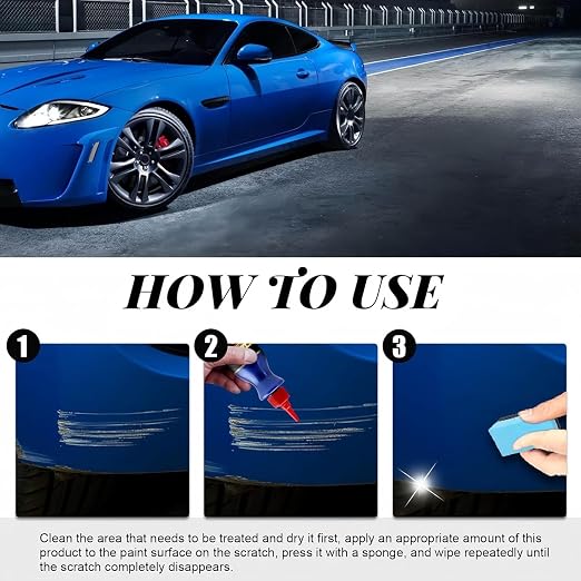 2025 New Car Scratch Remover, Car Scratch Remover Instant Invisible Scratch Remover, for Deep Scratches, Scratch Remover for Vehicles, Car's Paint Scratch Repair Kit (2Pcs)