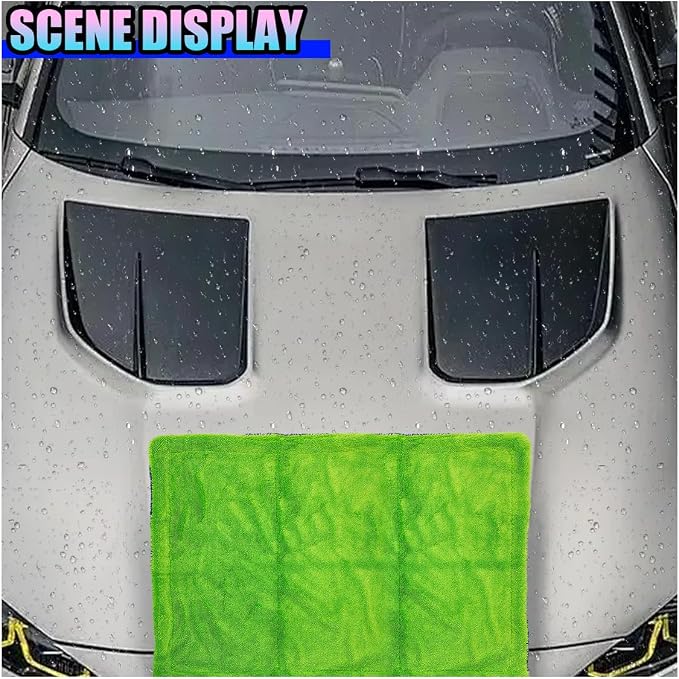 15"×24" Car Drying Towel, 1400 GSM Extra Large Microfiber Cleaning Towel with Twisted-Loop Technique, Ultra Absorbent & Scratch-Free Drying Cloth for SUV Truck RV, Machine Washable (40x60cm)