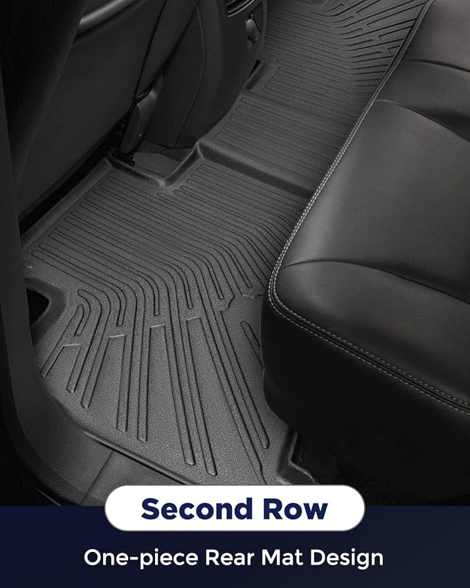 Car Floor Mats for Ford Edge 2007-2014 for Lincoln MKX 2007-2015 4PCS Full | All Weather Full Coverage Floor Liners Heavy Duty Waterproof Long-Lasting Edge/MKX Accessories TPE Rubber Automotive Carpet