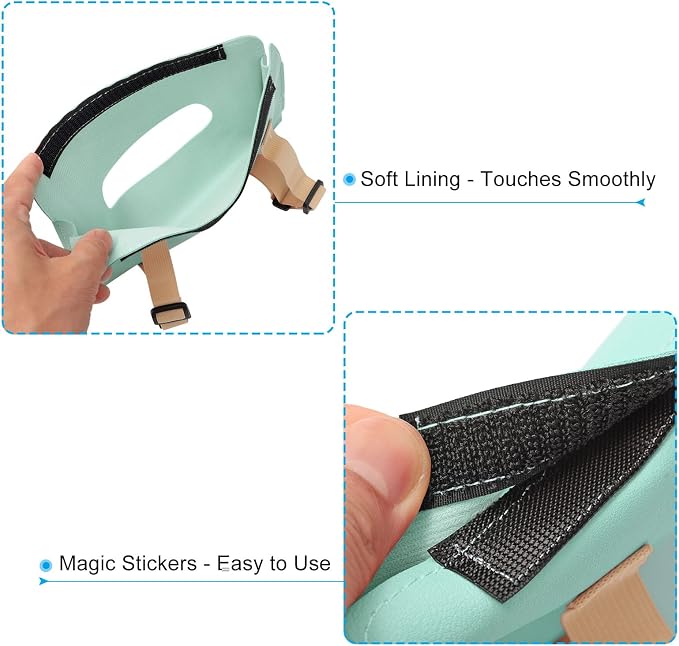 PATIKIL Car Tissue Holder, PU Leather Rectangle Napkin Paper Towel Dispenser Box Case with Elastic Strap for Car Sun Visor Seat, Blue