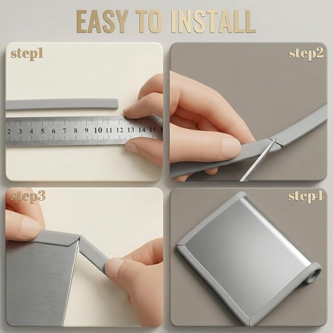 Rubber U Channel Edge Trim, Door Seal Strip, Fits Edge up to 1/16 Inch (1. 6mm) U Shape Weather Stripping(10 Feet,Gray)